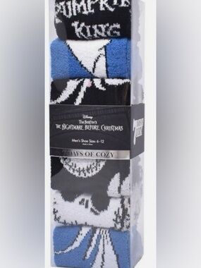 Disney The Nightmare Before Christmas Men’s Socks - Black, White, Blue